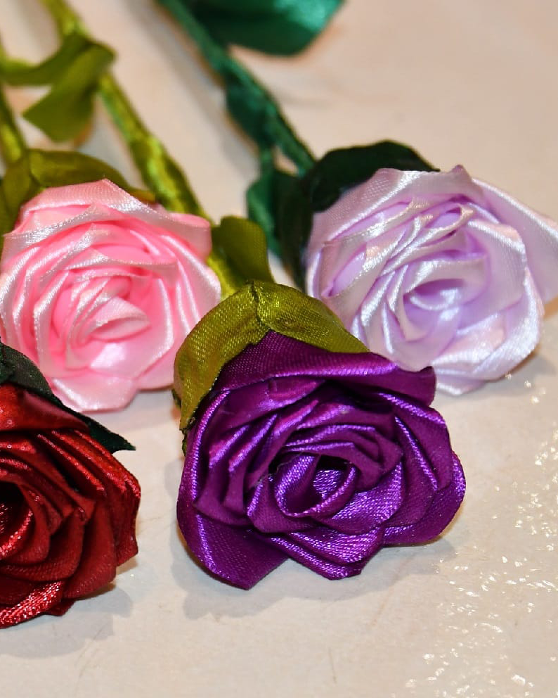 Bouquet 5 roses éternelles by Ailerons