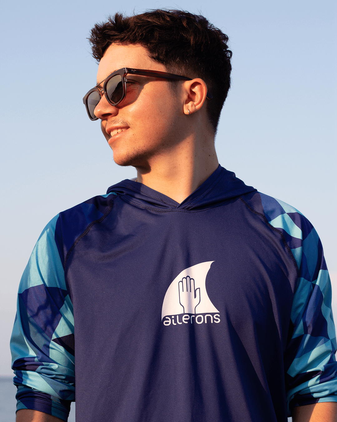 T-shirt technique anti-UV AILERONS